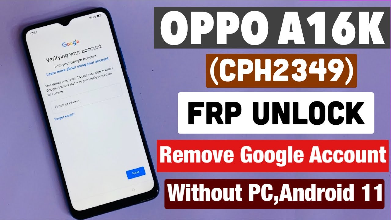 Oppo A16K Frp Bypass-Android 11 !! OPPO (CPH2349) Oppo A16K Frp Bypass-Android 11 !! OPPO (CPH2349)