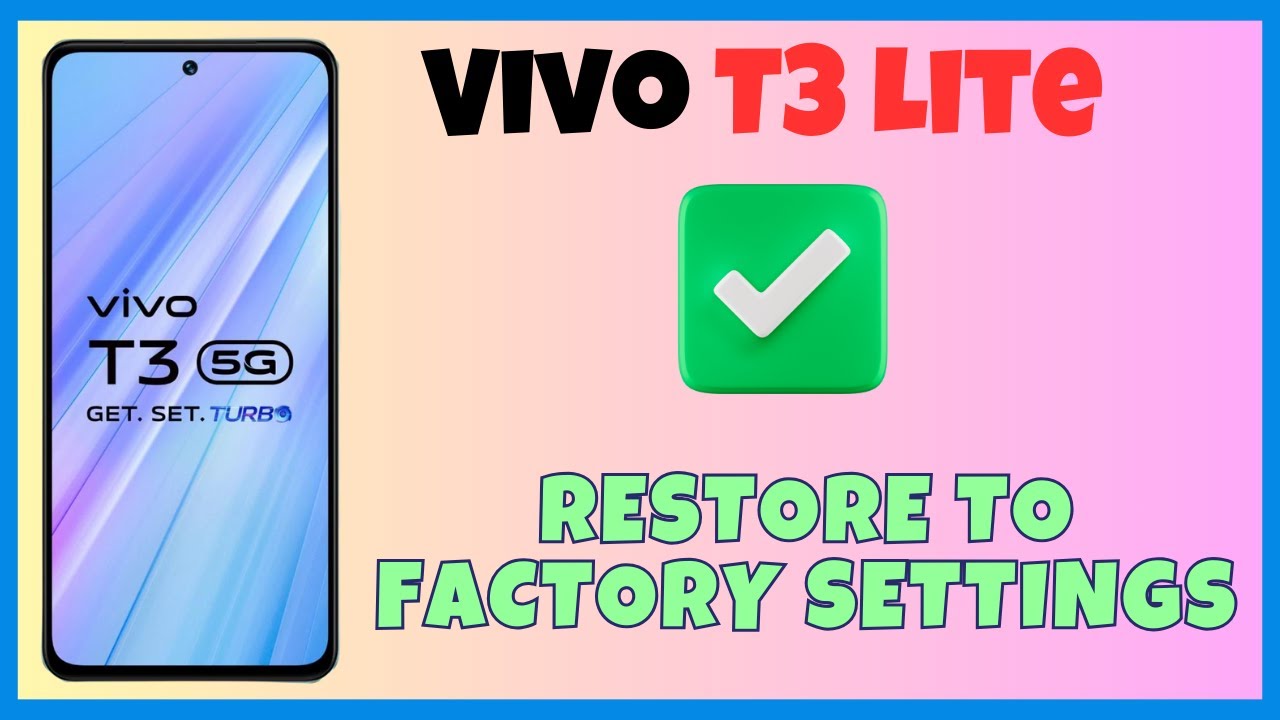 Vivo T3 Lite Factory Data Reset || Hard Reset || Reset Vivo T3 Lite Factory Data Reset || Hard Reset || Reset