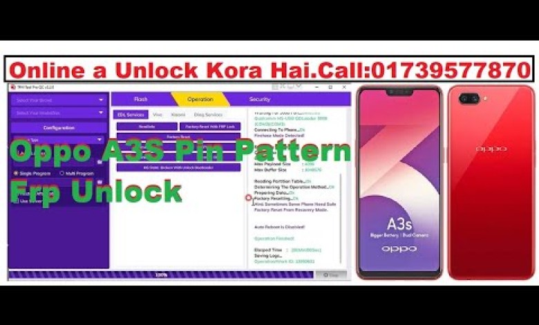 Oppo A3S Pin Pattern Frp Unlock By TFM TOOL Oppo A3S Pin Pattern Frp Unlock By TFM TOOL