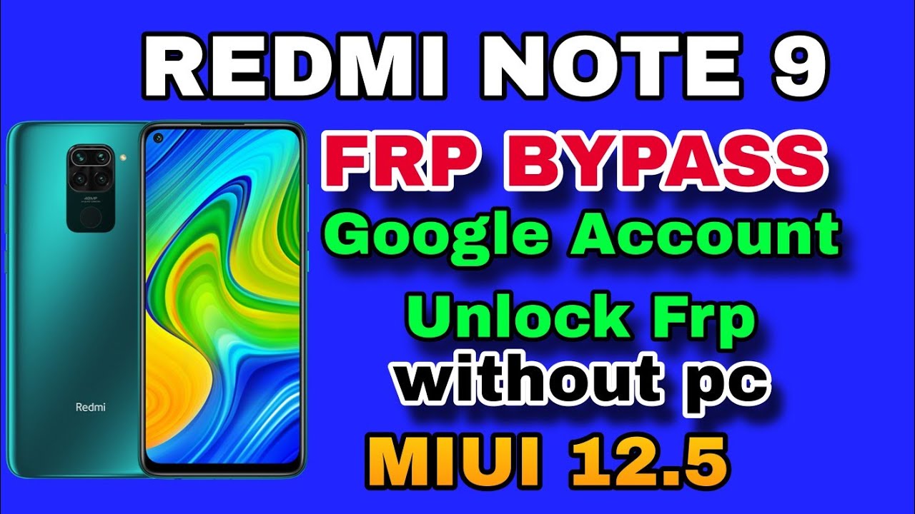 Redmi note 9 frp Bypass without pc | redmi note 9 Redmi note 9 frp Bypass without pc | redmi note 9