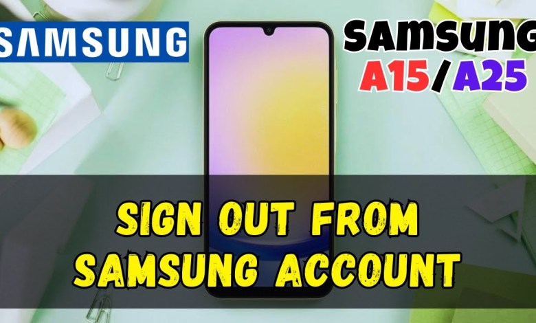 How to Sign Out from Samsung Account Samsung How to Sign Out from Samsung Account Samsung
