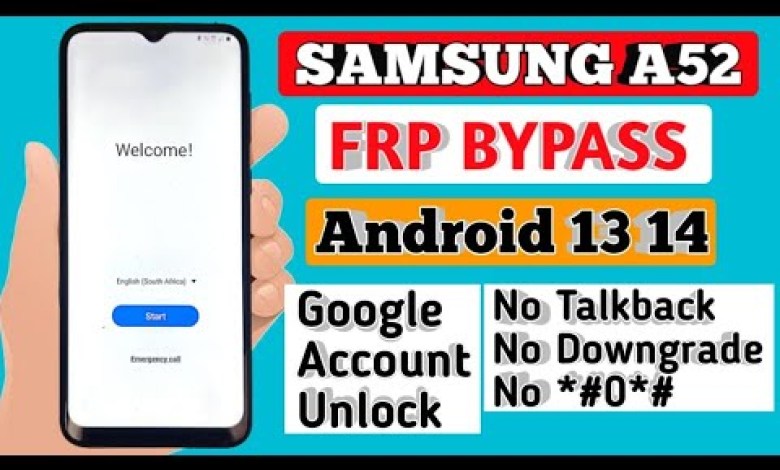 Samsung Galaxy A52 U6 FRP Bypass Android 13/14 | Samsung Galaxy A52 U6 FRP Bypass Android 13/14 |