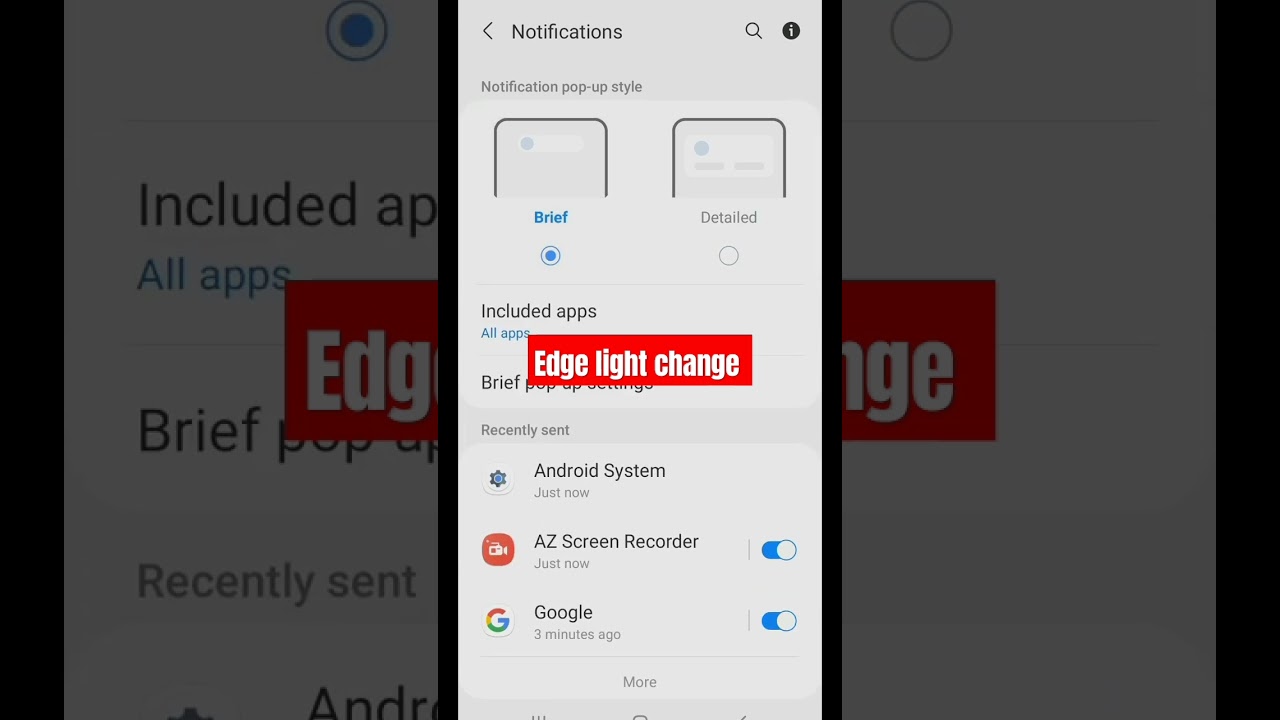 Change edge light on android Change edge light on android