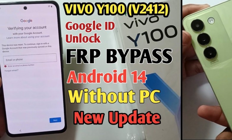 Vivo Y100 Frp bypass Android 14 | Vivo Y100 (V2412) Vivo Y100 Frp bypass Android 14 | Vivo Y100 (V2412)