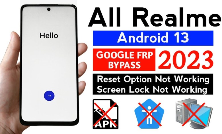 All Realme Phone Android 13 Google/frp bypass without All Realme Phone Android 13 Google/frp bypass without
