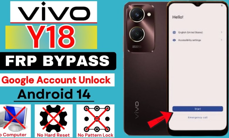 Vivo Y18 Android 14 Frp Bypass/Unlock Google Account Vivo Y18 Android 14 Frp Bypass/Unlock Google Account