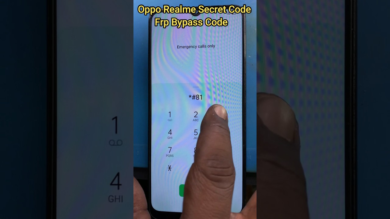 Oppo Realme Secret Code || Frp Bypass Code Oppo Realme Secret Code || Frp Bypass Code