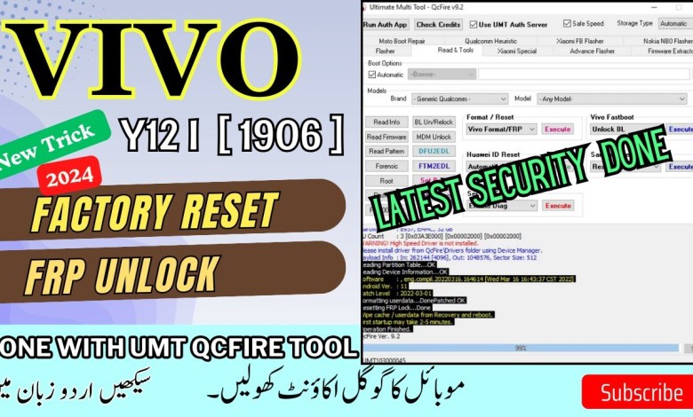 Vivo Y12i ( Vivo 1906 / Vivo PD1930CF ) FRP Bypass & Vivo Y12i ( Vivo 1906 / Vivo PD1930CF ) FRP Bypass &