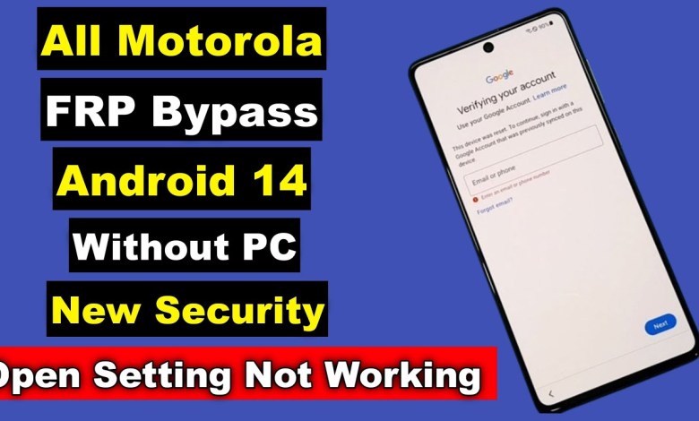 How to Bypass New Security Setting on Motorola Android 14 with Curiosity How to Bypass New Security Setting on Motorola Android 14 with Curiosity