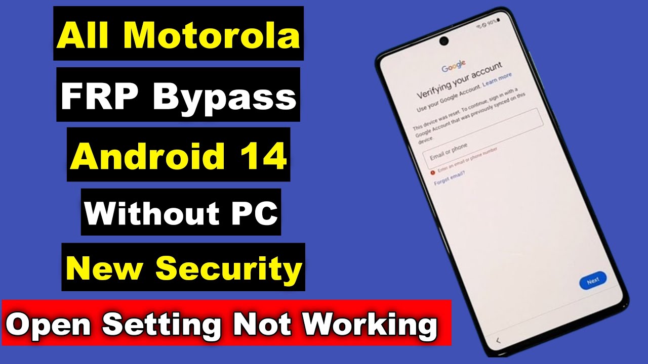 How to Bypass New Security Setting on Motorola Android 14 with Curiosity How to Bypass New Security Setting on Motorola Android 14 with Curiosity
