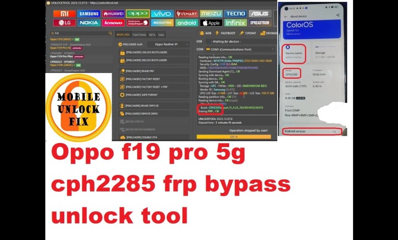 Oppo f19 pro cph2285 frp bypass unlock tool Oppo f19 pro cph2285 frp bypass unlock tool