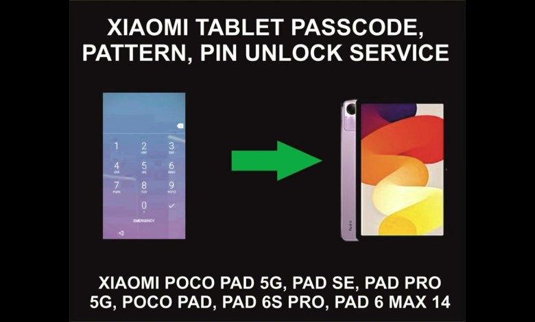 Xiaomi Tablet Passcode, Pattern, PIN Unlock Service, Xiaomi Tablet Passcode, Pattern, PIN Unlock Service,