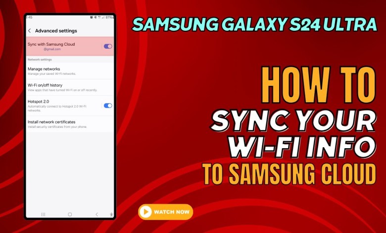 Samsung Galaxy S24 Ultra : How to enable Wi-Fi Samsung Galaxy S24 Ultra : How to enable Wi-Fi