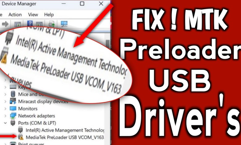 FIX! MediaTek Preloader USB Vcom v1632 Drivers not FIX! MediaTek Preloader USB Vcom v1632 Drivers not