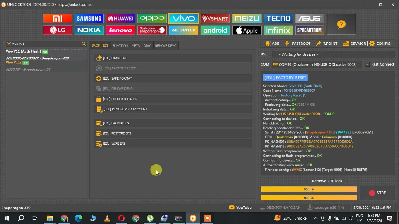 vivo y11 password Remove via unlock tool (test point) vivo y11 password Remove via unlock tool (test point)