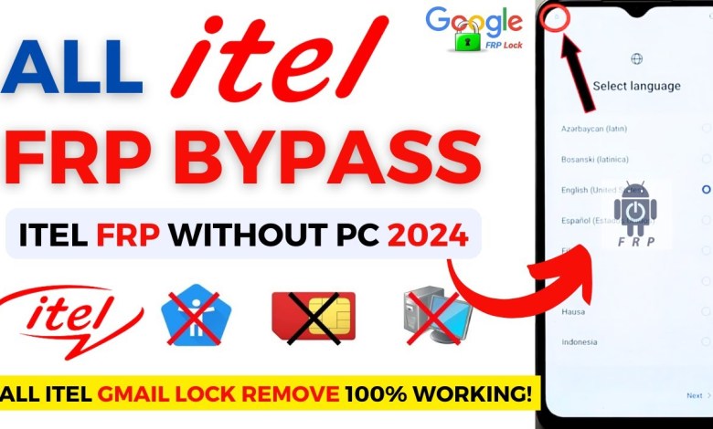 All itel FRP Bypass Without PC Itel Android 12/13 All itel FRP Bypass Without PC Itel Android 12/13
