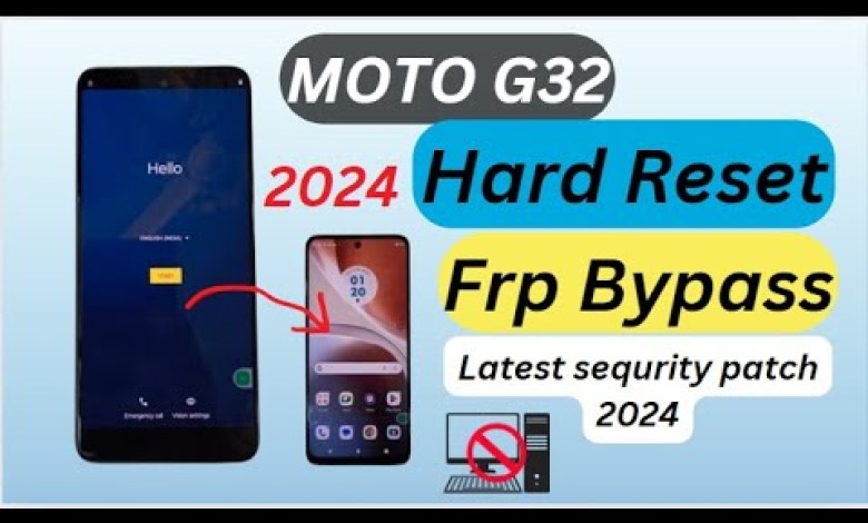 Moto G32 hard reset & FRP bypass 2024 /New Solution / Moto G32 hard reset & FRP bypass 2024 /New Solution /