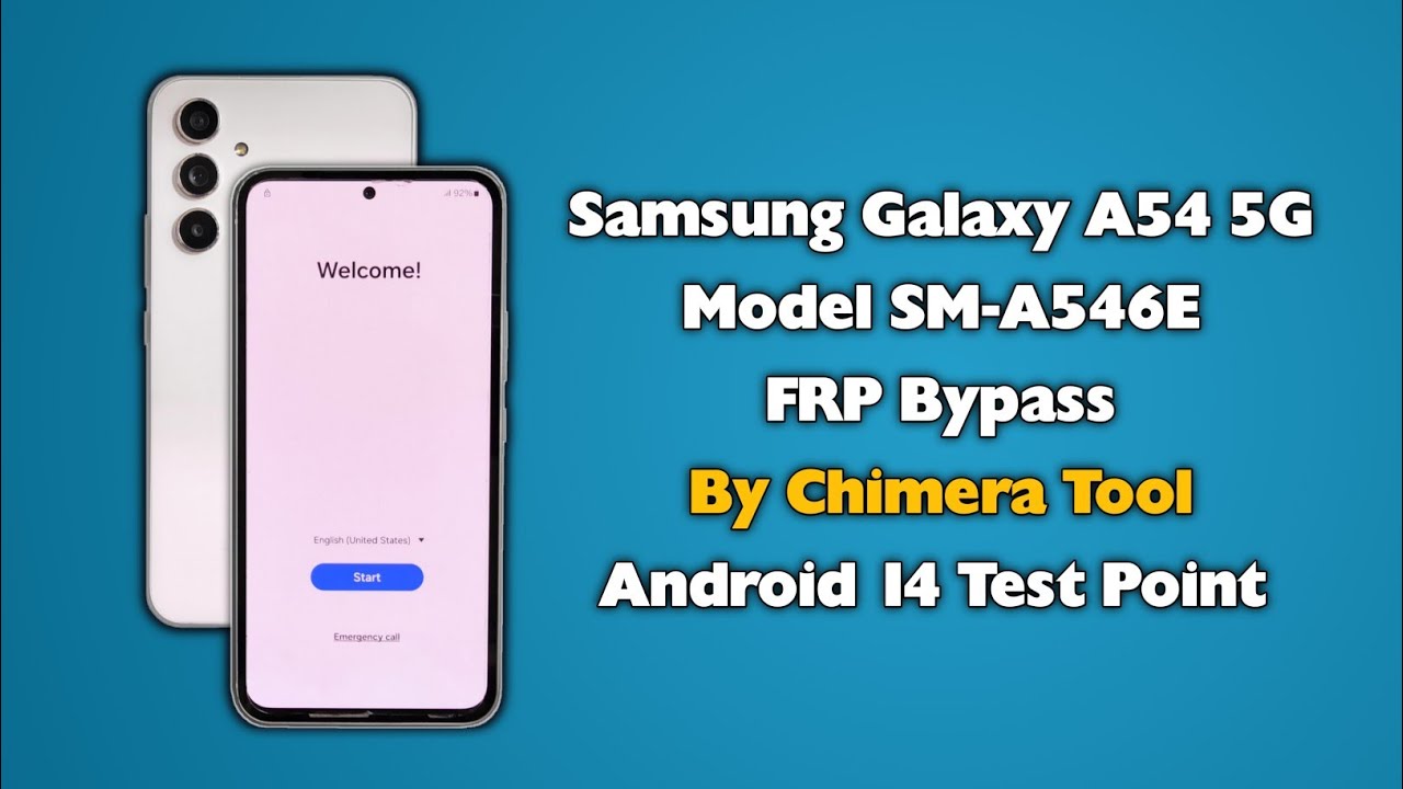 Samsung A54 5G FRP Bypass By Chimera Tool A546E Samsung A54 5G FRP Bypass By Chimera Tool A546E