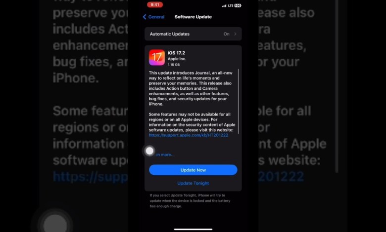 iPhone Download new update | iOS17.2 features iPhone Download new update | iOS17.2 features