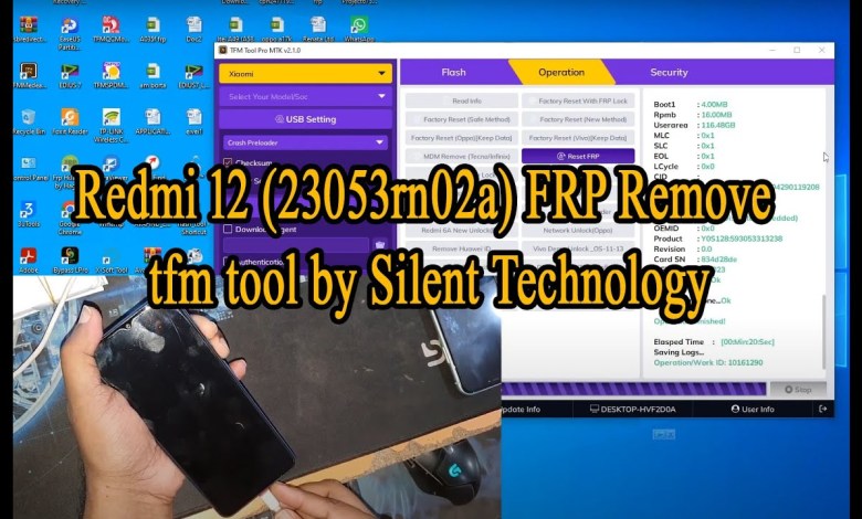Redmi 12 (23053rn02a) frp tfm tool by Silent Technology Redmi 12 (23053rn02a) frp tfm tool by Silent Technology