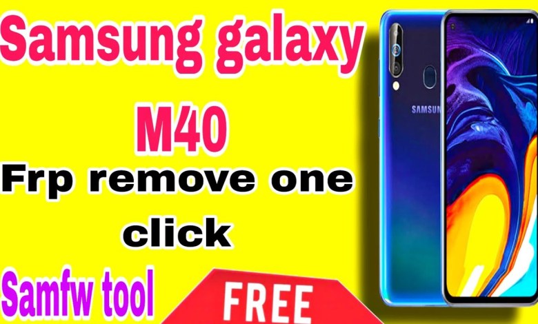 Samsung galaxy m40 frp remove one click// samfw tool Samsung galaxy m40 frp remove one click// samfw tool