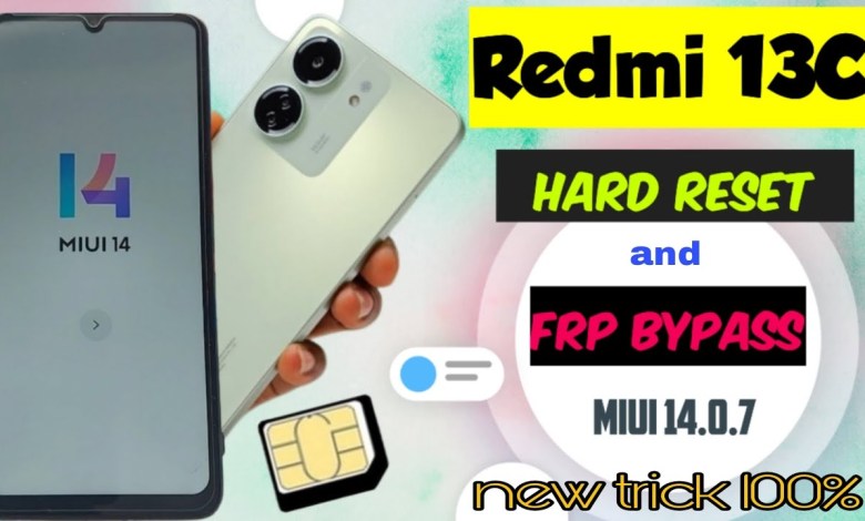 Redmi 13c Hard reset & FRP Bypass Without PC I (Redmi Redmi 13c Hard reset & FRP Bypass Without PC I (Redmi