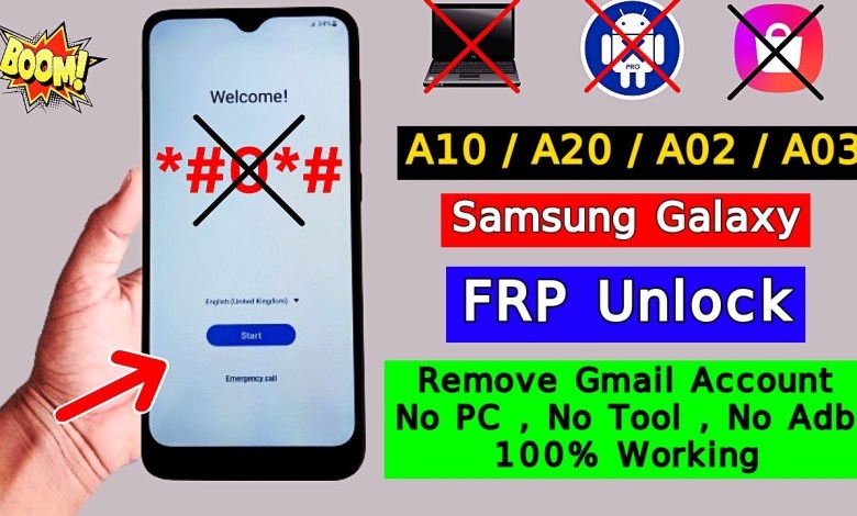 Samsung Galaxy A10,A20,A02,A03 FRP Bypass Without Samsung Galaxy A10,A20,A02,A03 FRP Bypass Without