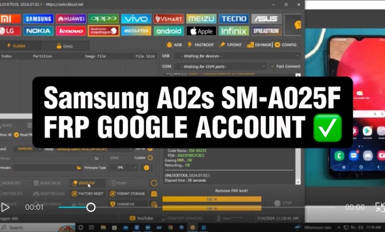 Samsung A02s SM-A025F FRP GOOGLE ACCOUNT bypass Samsung A02s SM-A025F FRP GOOGLE ACCOUNT bypass