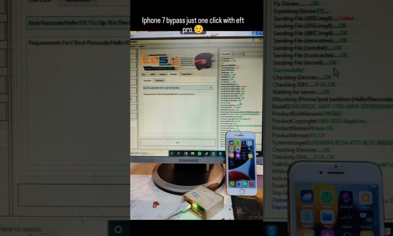 Iphone 7 bypass just one click with eft pro Iphone 7 bypass just one click with eft pro