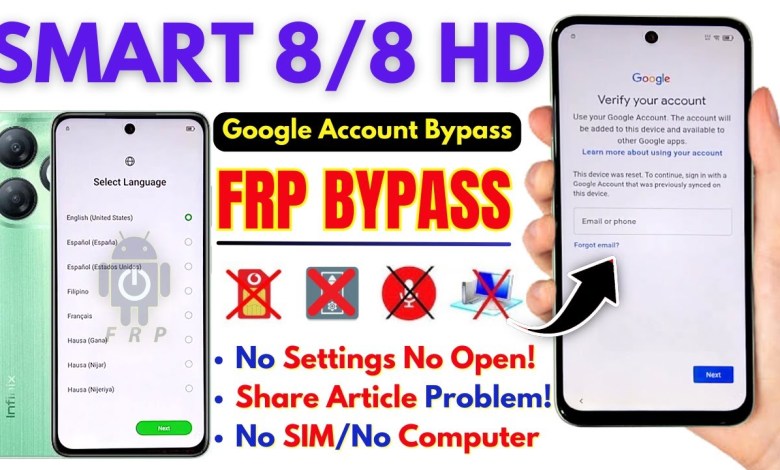 How to Bypass FRP on Infinix Smart 8/8 HD without a PC – Unlocking Guide How to Bypass FRP on Infinix Smart 8/8 HD without a PC – Unlocking Guide
