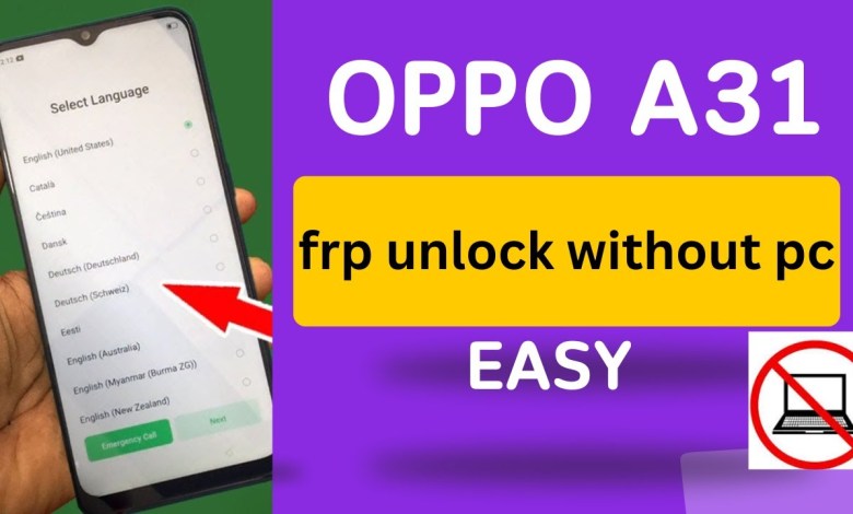 Bypass FRP on Oppo A31 Without Using a PC | 100% Bypass FRP on Oppo A31 Without Using a PC | 100%