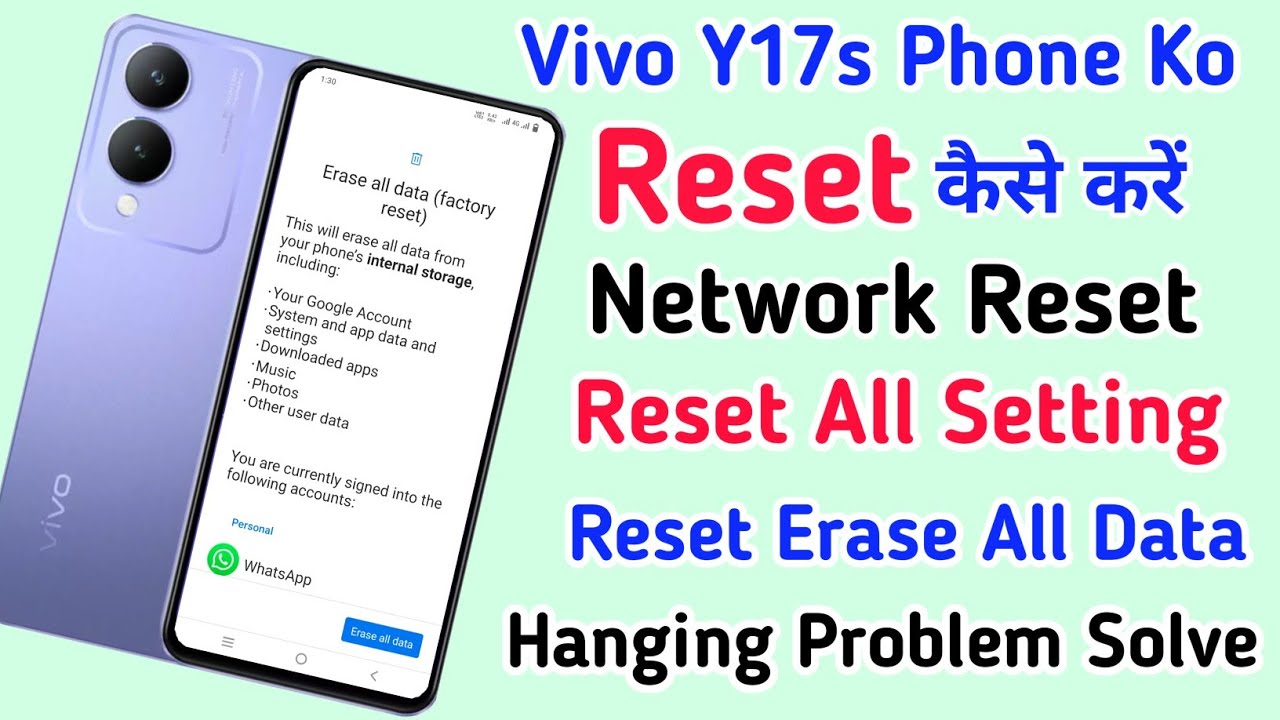 Vivo Y17s Reset All Setting ll How To Reset Erase All Vivo Y17s Reset All Setting ll How To Reset Erase All