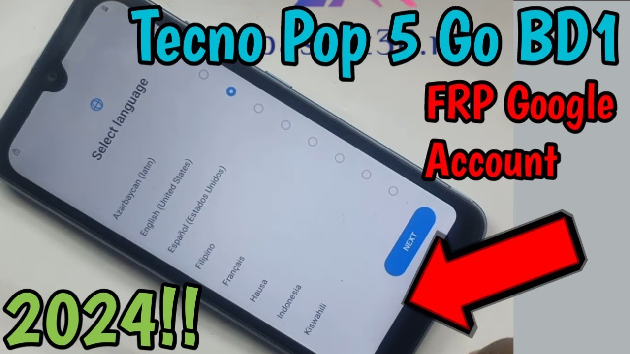 2024 Tecno Pop 5 Go BD1 FRP Google Account Bypass 2024 Tecno Pop 5 Go BD1 FRP Google Account Bypass
