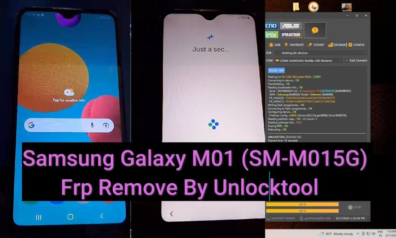 Samsung M01 M015G Frp UnlockTool WITH TEST POINT Samsung M01 M015G Frp UnlockTool WITH TEST POINT