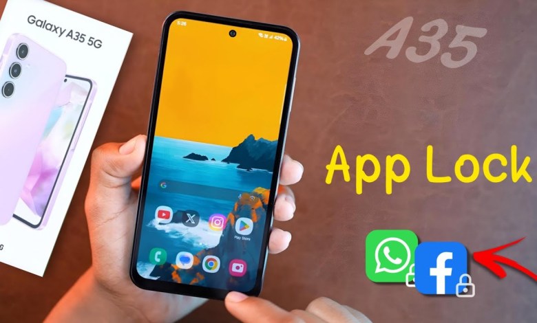 How to Samsung A35 App Lock, Samsung Galaxy A35 How to Samsung A35 App Lock, Samsung Galaxy A35