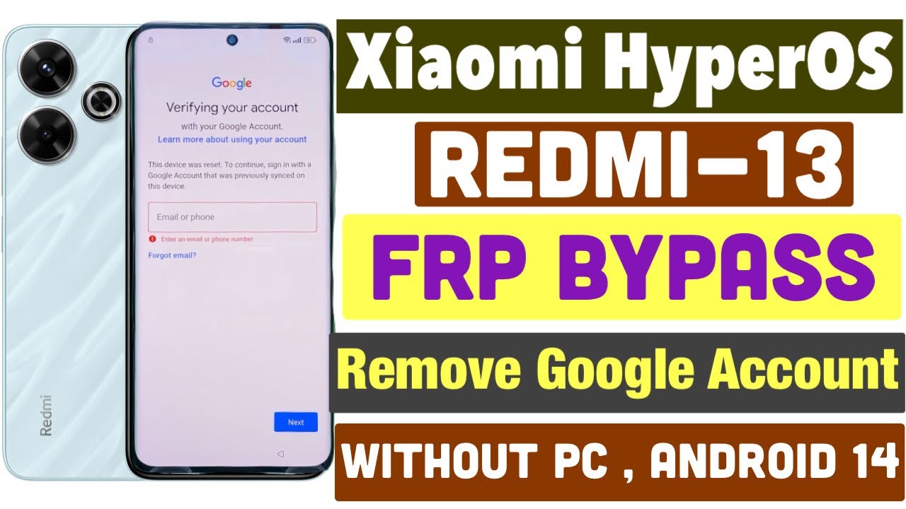 Redmi 13 Frp Bypass Android 14 Without PC- Xiaomi Redmi Redmi 13 Frp Bypass Android 14 Without PC- Xiaomi Redmi