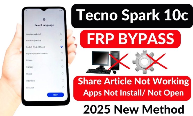 Unlock Tecno Spark 10c (KI5k) Frp Without PC | Learn how to Fix it Unlock Tecno Spark 10c (KI5k) Frp Without PC | Learn how to Fix it