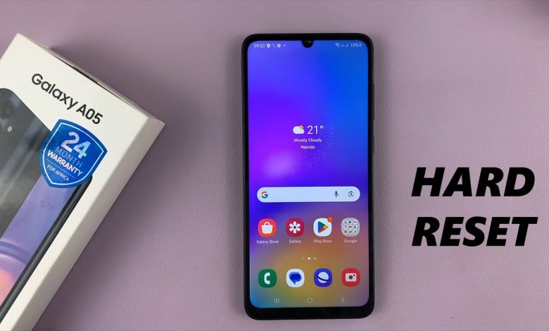 How To Hard Reset Samsung Galaxy A05 How To Hard Reset Samsung Galaxy A05