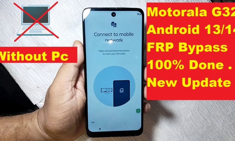 Bypass FRP on Moto G32 with Android 13/14 Update – No Tricks Needed! Bypass FRP on Moto G32 with Android 13/14 Update – No Tricks Needed!