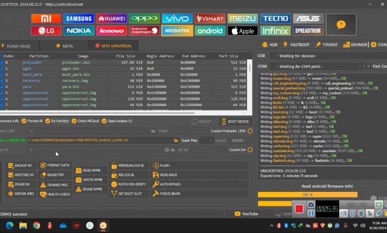 Realme C11 RMX2185 Flash 100% Unlock Tool #gsmakd Realme C11 RMX2185 Flash 100% Unlock Tool #gsmakd