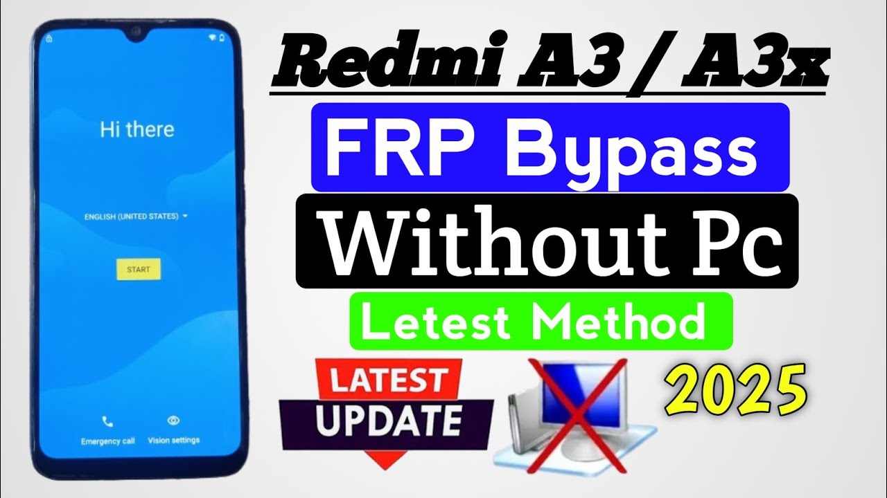 Unlock Redmi A3/A3s Without PC | Discover New FRP Bypass Method in 2025 Unlock Redmi A3/A3s Without PC | Discover New FRP Bypass Method in 2025