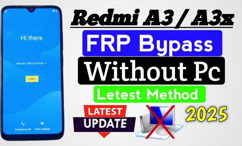 Unlock Redmi A3/A3s Without PC | Discover New FRP Bypass Method in 2025 Unlock Redmi A3/A3s Without PC | Discover New FRP Bypass Method in 2025