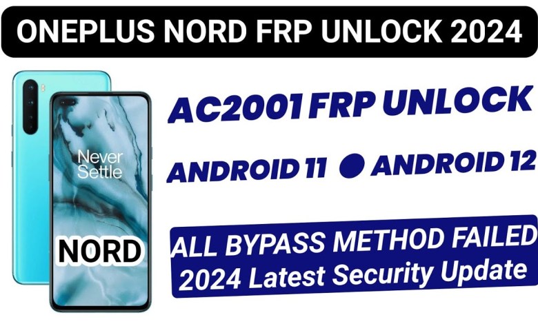 Oneplus Nord (AC2001) Frp Unlock Android 12/13 || Oneplus Nord (AC2001) Frp Unlock Android 12/13 ||