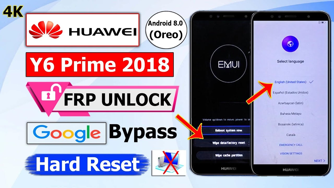 Huawei Y6 Prime 2018 FRP Unlock & Hard Reset 2024 FRP Huawei Y6 Prime 2018 FRP Unlock & Hard Reset 2024 FRP
