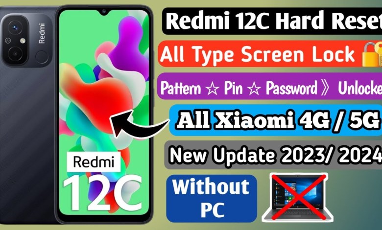 Redmi 12C Hard Reset | Redmi 12C Pattern Lock Remove | Redmi 12C Hard Reset | Redmi 12C Pattern Lock Remove |