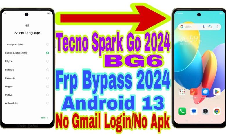 Unlock Tecno Spark Go 2024 (BG6) Android 13 with New Frp Bypass Technique Unlock Tecno Spark Go 2024 (BG6) Android 13 with New Frp Bypass Technique