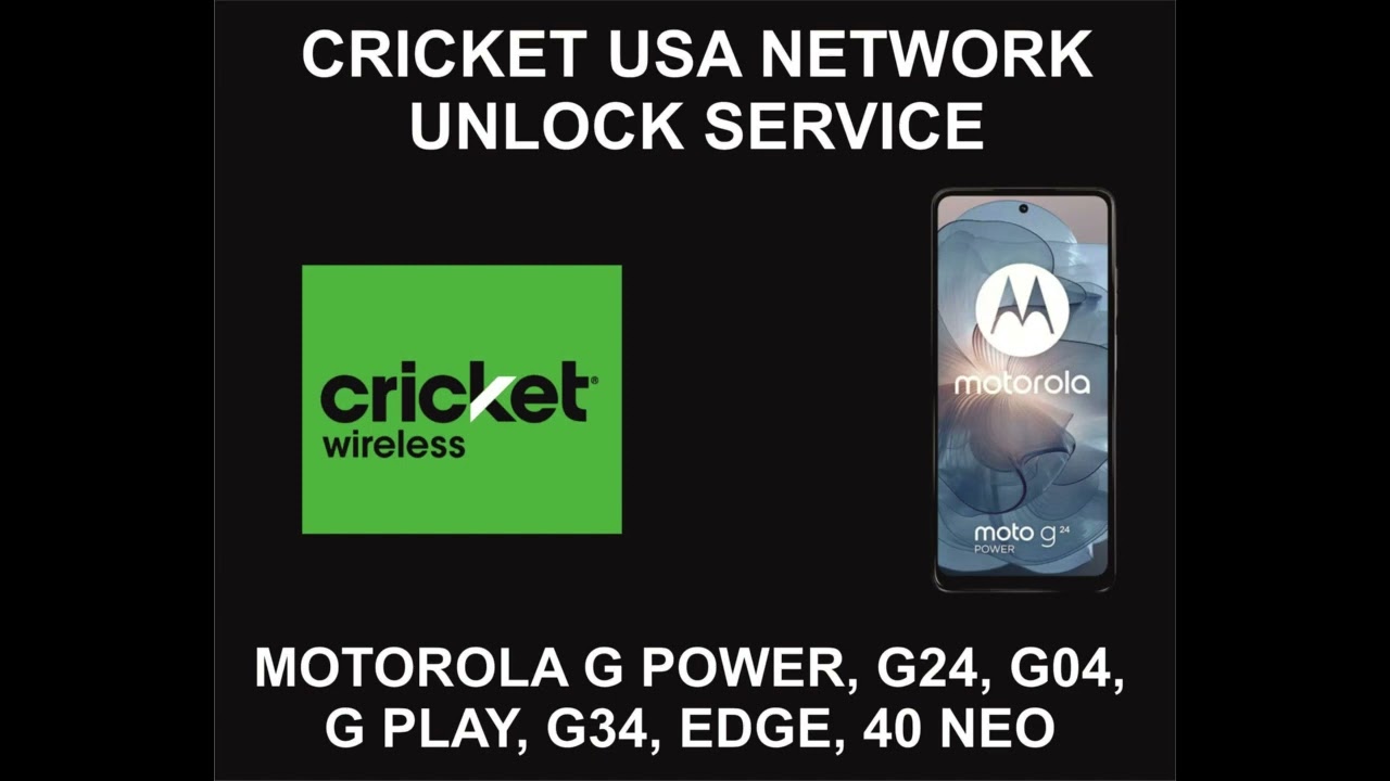 Motorola Cricket Unlock Service, All Models Motorola Cricket Unlock Service, All Models