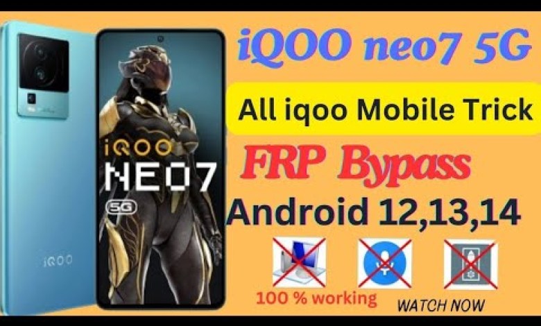 iqoo neo 7 5g frp bypass || iQOO NEO 7 5G FRP BYPASS || iqoo neo 7 5g frp bypass || iQOO NEO 7 5G FRP BYPASS ||