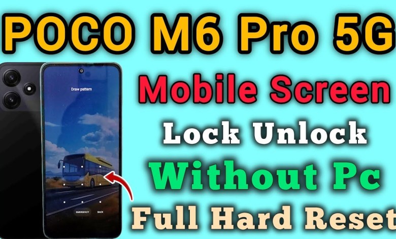 POCO M6 Pro 5G || Pattern Unlock || Password Unlock || POCO M6 Pro 5G || Pattern Unlock || Password Unlock ||