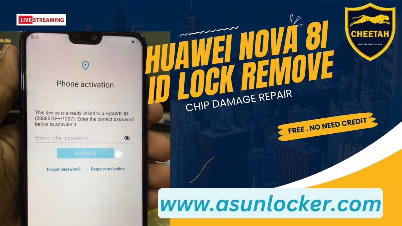 Huawei Nova 8i ID Lock Remove chip Damage Problem solve Huawei Nova 8i ID Lock Remove chip Damage Problem solve